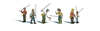 785-2215  -  Fly Fishermen 6/ - N Scale