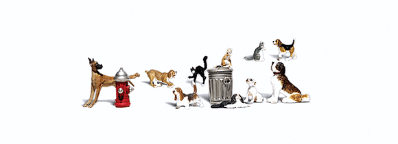 785-2725  -  Dogs & Cats - O Scale