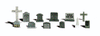 785-2726  -  Tombstones 11/ - O Scale