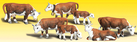 785-2144  -  Hereford Cows 7/ - N Scale