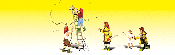 785-2151  -  Firemen To The Rescue 4/ - N Scale