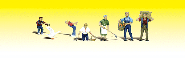 785-2152  -  Farm People w/Goose 6/ - N Scale