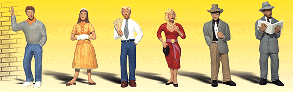 785-2121  -  Pedestrians 6/ - N Scale