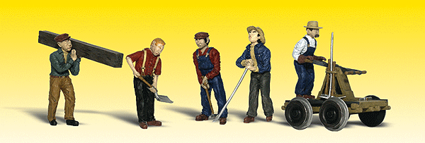 785-2177  -  Rail Workers & Tools 8/ - N Scale