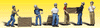 785-2123  -  Dock Workers 6/ - N Scale