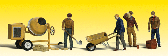 785-2173  -  Masonry Workers 4/ - N Scale