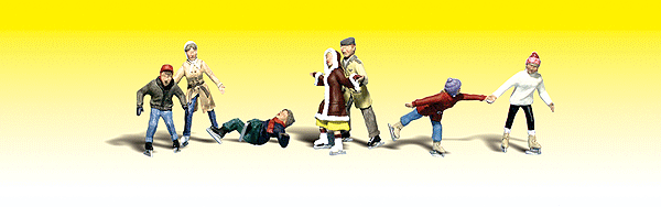 785-2184  -  Ice Skaters 7/ - N Scale