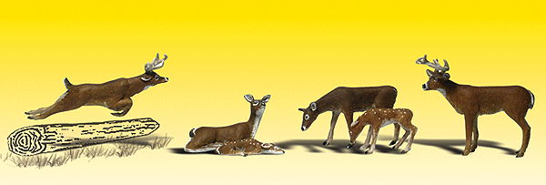 785-2185  -  Deer White-Tail 6/ - N Scale