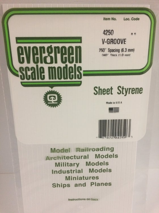 269-4250  -  Siding .040 V-groove .250