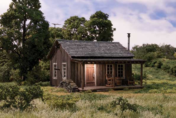 785-5869  -  B&R Rustic Cabin - O Scale