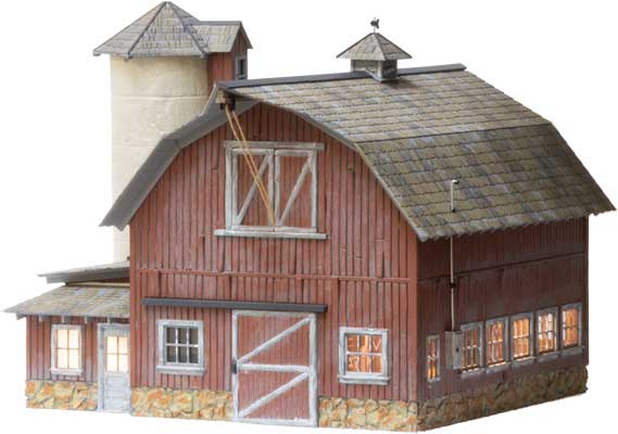 785-5865  -  B&R Old Weathered Barn - O Scale