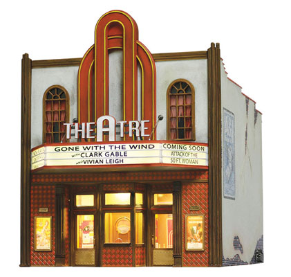 785-5854  -  B&R Theatre w/Lights - O Scale