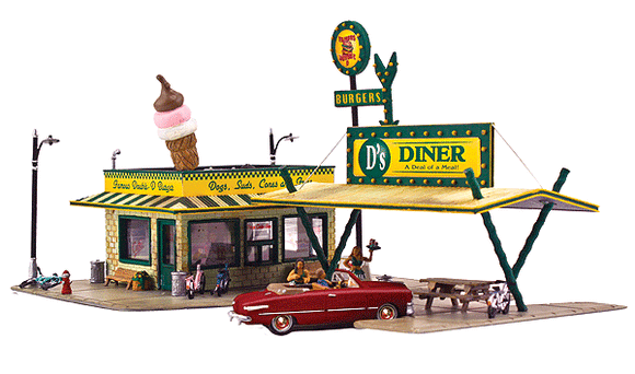785-5188  -  D's Diner Kit - HO Scale