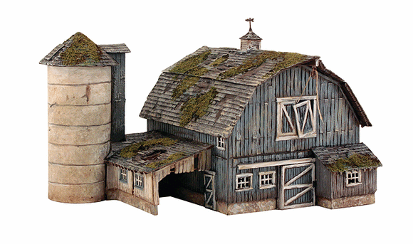 785-5190  -  Rustic Barn Kit - HO Scale
