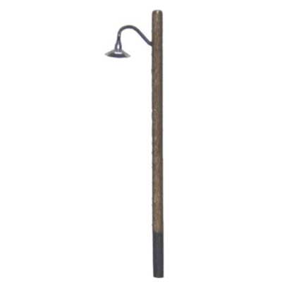 150-60000088  -  Curved Hi-Hat Wood Pole - N Scale