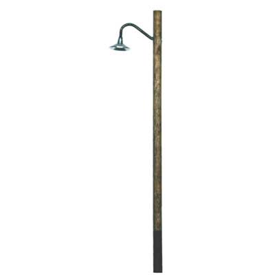 150-70000040  -  Curved Hi-Hat Wood Pole - HO Scale