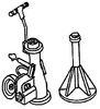235-450  -  Airjack & Car Stands 2/ - HO Scale