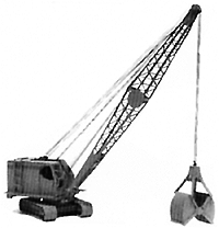 284-53011  -  Bucyrus Erie 30-B crane - N Scale