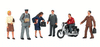 160-33151  -  City People w/Mtrcycle 7/ - O Scale