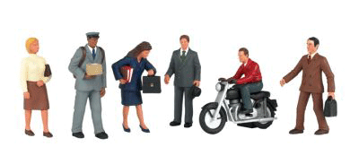 160-33151  -  City People w/Mtrcycle 7/ - O Scale