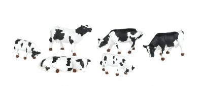 160-33153  -  Cows Black/White 6/ - O Scale