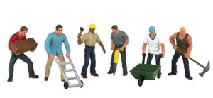 160-33155  -  Construction Workers 6/ - O Scale