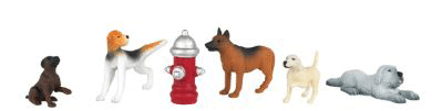 160-33158  -  Dogs w/Fire Hydrant 6/ - O Scale