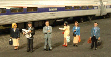 160-33160  -  Pltfrm Pssngrs Stndng 6/ - O Scale