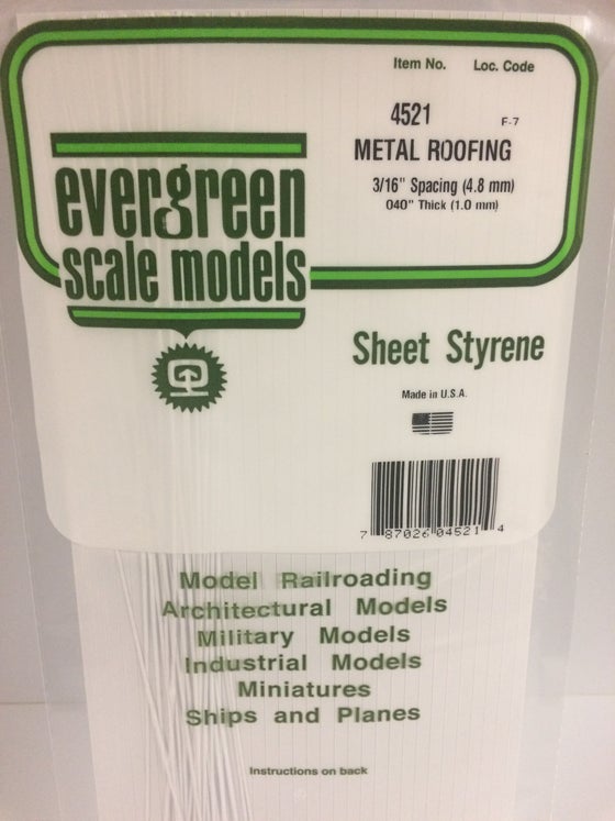 269-4521  -  Seam roofing sht 3/16" sp