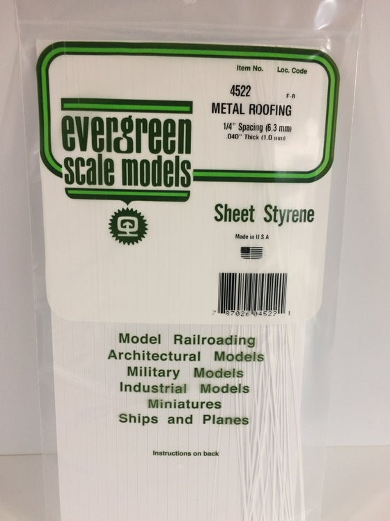 269-4522  -  Seam roofing sht 1/4" sp