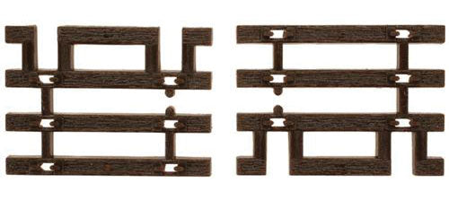150-598  -  Flx-Trk End Ties Brn   6/ - HO Scale