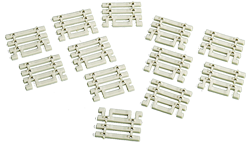 150-599  -  Flx-Trk End Ties Cncrt 6/ - HO Scale
