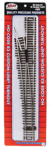 150-563  -  Code 83 Cstm #6 Trnt L/H - HO Scale