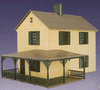 151-2009002  -  Two Story House Kit - O Scale