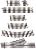 151-6050  -  NS Track 10" Straight 3Rl - O Scale