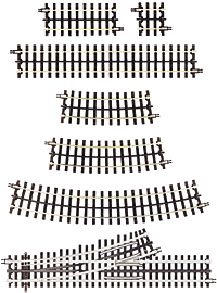151-6050  -  NS Track 10" Straight 3Rl - O Scale