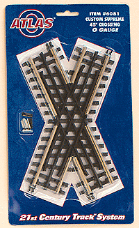 151-6081  -  Track 45-Deg Crossing - O Scale