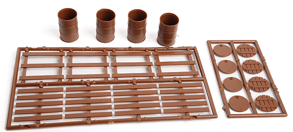 293-2024  -  Drums w/lids & pllts  16/ - O Scale