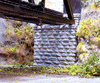 214-9840  -  Sgl cut stone abtmnt 2/ - N Scale