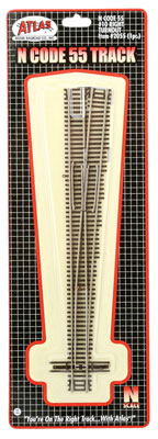 150-2055  -  Cd 55 Trk Turnout #10 RH - N Scale