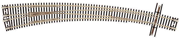 150-2058  -  Cd 55 Curved Turnout L/H - N Scale
