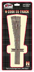 150-2050  -  Cd 55 Trk Turnout #5 LH - N Scale