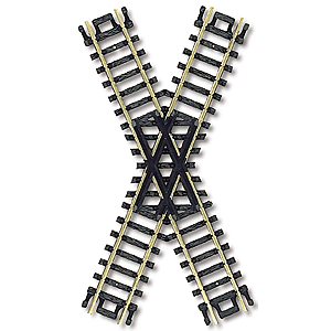 150-2567  -  Crossing 45-Degree NS Blk - N Scale