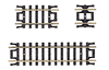 150-2509  -  Snap Trk Strght Assrt 10/ - N Scale