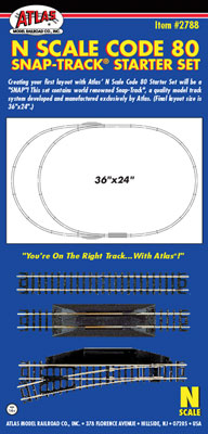 150-2788  -  Code 80 Snap-Trk Starter - N Scale