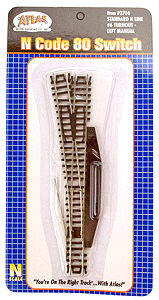 150-2706  -  Std Switch Manual #6 L/H - N Scale