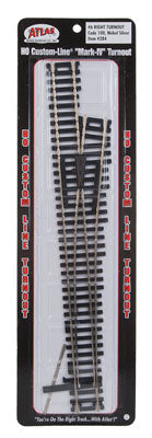 150-284  -  Turnout Mark 4 NS #6R Blk - HO Scale