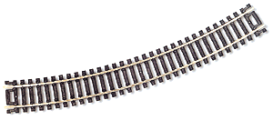 150-833  -  Snp Trk NS 18" Radius  6/ - HO Scale