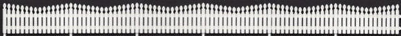 293-8283  -  4' Fancy Picket Fence 20/ - HO Scale