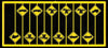 293-8299  -  Warning Signs Firehs 12/ - HO Scale